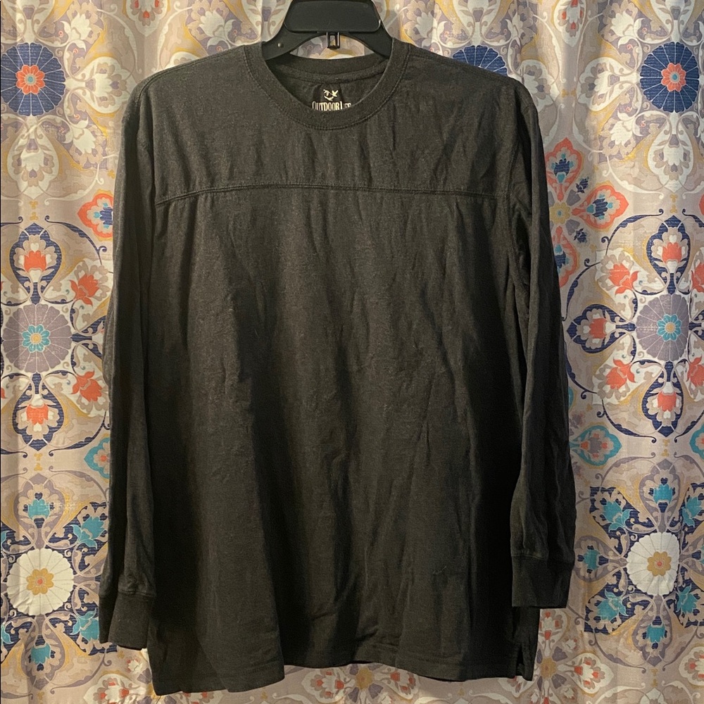 Outdoor Life Black Long-Sleeve Crewneck Shirt